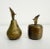 Metal Vintage Aged Brass Apple & Pear Salt & Pepper Shakers - A Set For Sale - Image 7 of 9