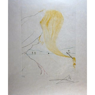 1970s Dali Arnella the Golden Fleece Hand Signed Numbered Surrealism Art For Sale