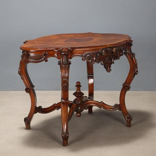 Louis Philippe Walnut Biscuit Table For Sale - Image 11 of 11