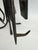 Vintage Primitive Hand-Forged Wrought Iron Pilgrim Fireplace Tool Set - 5 Pieces For Sale In Los Angeles - Image 6 of 11