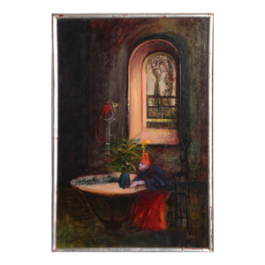 House of the Dwarf, Signed Oil Painting by Peter Paone