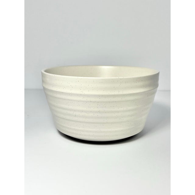Contemporary Bee & Willow “Milbrook, White” 12 Ceramic Coupe All Purpose Large Bowls For Sale - Image 3 of 6