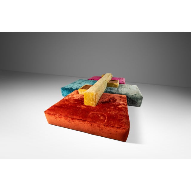 Mid-Century Italian Modern Modular Rainbow Double Sided Sofa / Sectional by Vibieffe, Italy, Circa 2000s For Sale - Image 4 of 12