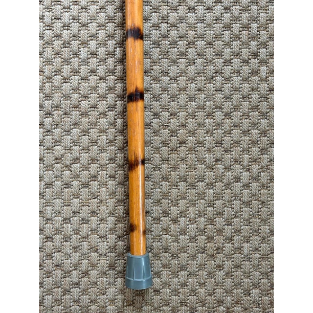 Mid 20th Century Rustic Estate Wood Bamboo Walking Canes - Set of 5 For Sale - Image 10 of 17