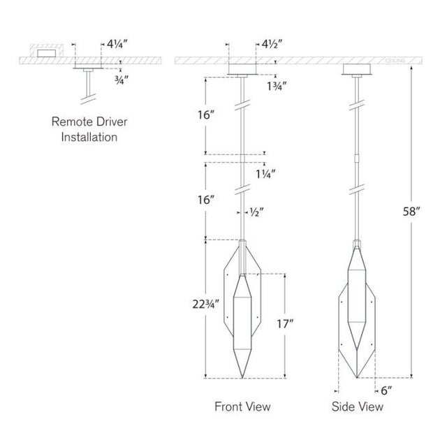 Modern Kelly Wearstler for Visual Comfort Signature Ophelion Small Pendant in Bronze with Alabaster For Sale - Image 3 of 3