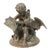 Antique Rare French Metal Sculpture - Cherub Angel Cupid Stork Doves Calender, Germany For Sale