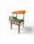 Pair of Mid-Century Modern Danish Teak Chairs by Sax – Rich Green Upholstery For Sale - Image 4 of 11