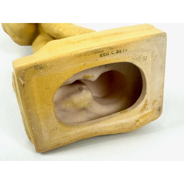 Socialist Realist Style Ceramic Sculpture of Sower, Former Czechoslovakia, 1940s For Sale - Image 11 of 12