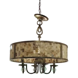 Raymond Waites Acacia 4 Light Penshell Pendant