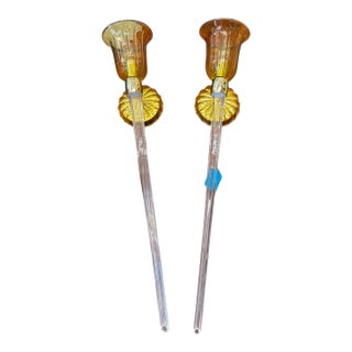1970s Venetian Wall Sconces - a Pair For Sale