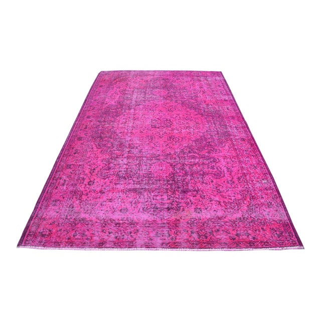 Pink Overdyed Turkish Rug Chairish