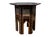 19th Century Hand-Crafted Moroccan Hexagonal Pedestal Table with Ebonised Wooden Top, & Repetitive Geometric Inlaid...
