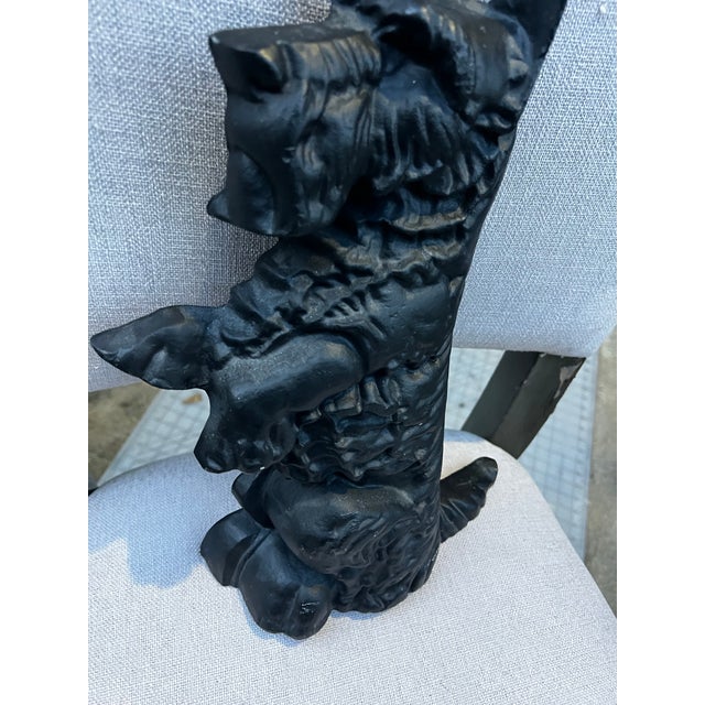 Up for consideration is a beautiful vintage cast iron Scottish dog doorstop. This would look lovely in your home, and it...