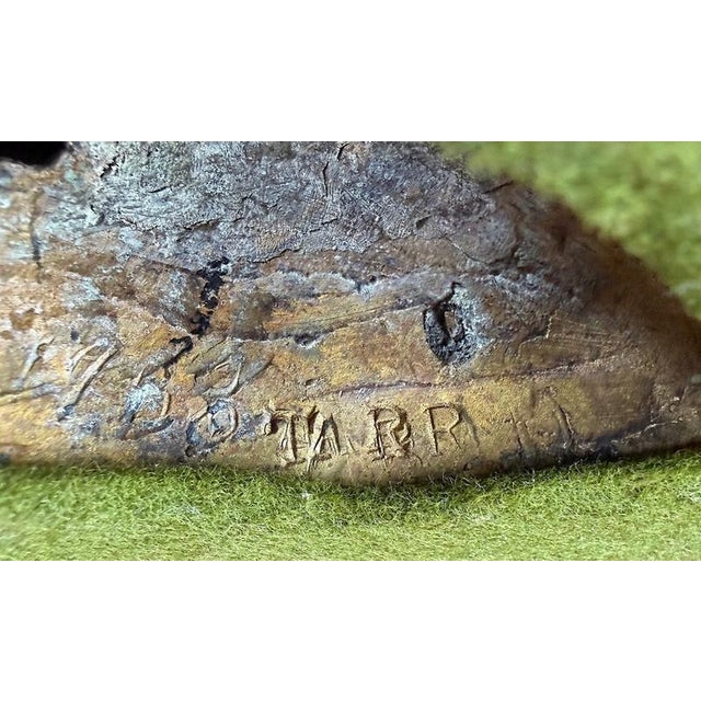 Bronze Bill Tarr (Ny/ Fl 1925-2006) Brutalist Bronze Sculpture Figure Signed Dated 1958 For Sale - Image 8 of 8