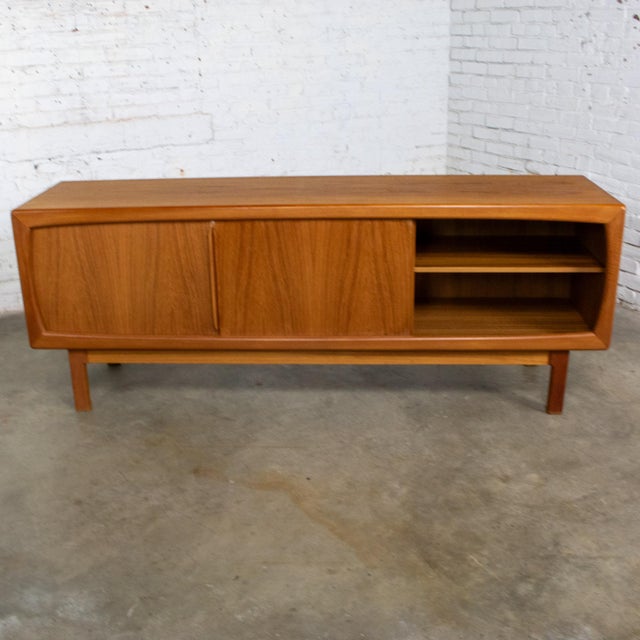 Late 20th Century Late 20th Century Scandinavian Modern Teak Credenza Buffet or Sideboard by Skovby Furniture Denmark For Sale - Image 5 of 18