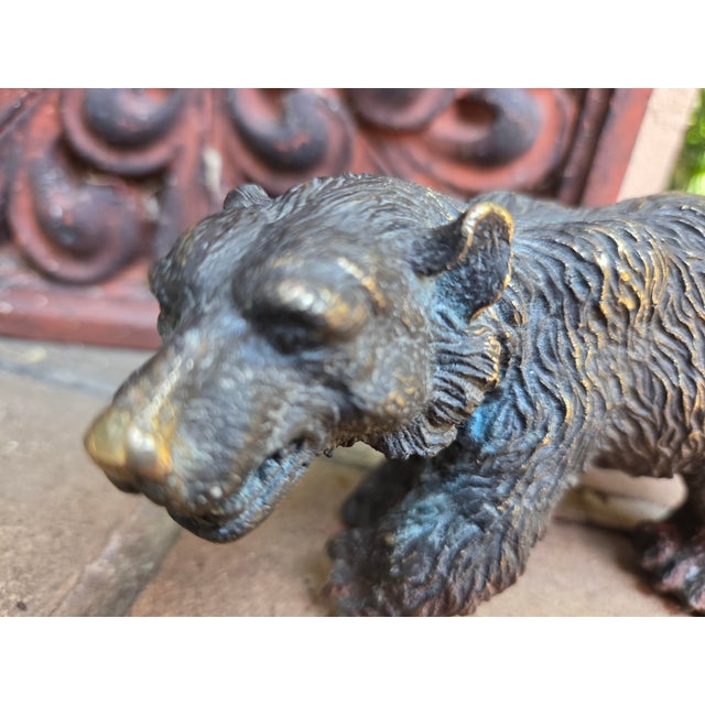 Bronze California Bear Statue For Sale - Image 4 of 6