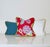 Vibrant Cottagecore Charm: Hana Chess in Ruby + Romo Miro in Beijing Blue + Down-Feather Filled Pillows = a Set of 4 For Sale - Image 13 of 17