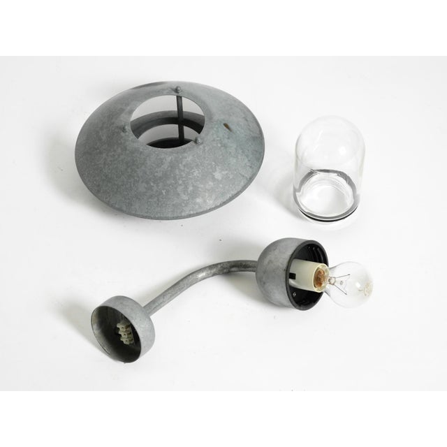 Vintage Danish Outdoor Lamp in Galvanized Steel and Glass Shade from Nordlux, 1990s For Sale - Image 15 of 18