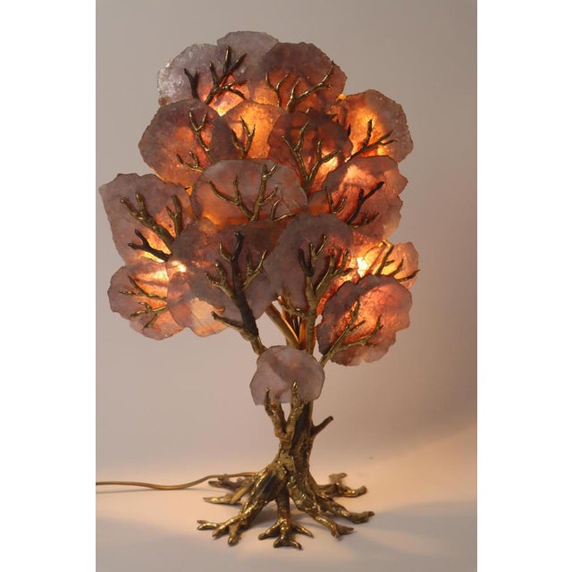 Brutalist Sculptural Tree Lamp attributed to Richard Faure for Maison Honore Paris, 1970s For Sale - Image 3 of 14
