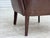 Danish Armchair in Brown Furniture Leather, 1970s For Sale - Image 10 of 18