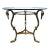 Brass Glass Maison Jensen Swan Side Cocktail Table For Sale