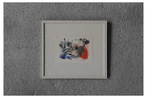 Paul Holsby, Composition, Color Lithograph, 1962, Framed