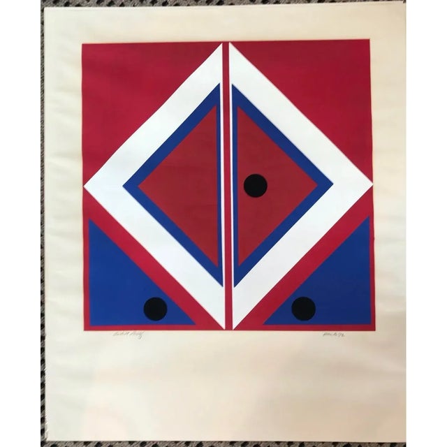 1970s 1970s Robert Hunter Serigraph Vibration 1972 For Sale - Image 5 of 6