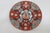 Red Imari Style Porcelain Charger Plate Floral Medallion Red Turquoise Orange 5057b For Sale - Image 8 of 12