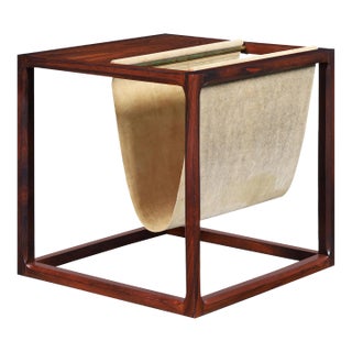 Danish Modern Brazilian Rosewood Magazine Rack by Kai Kristiansen For Sale