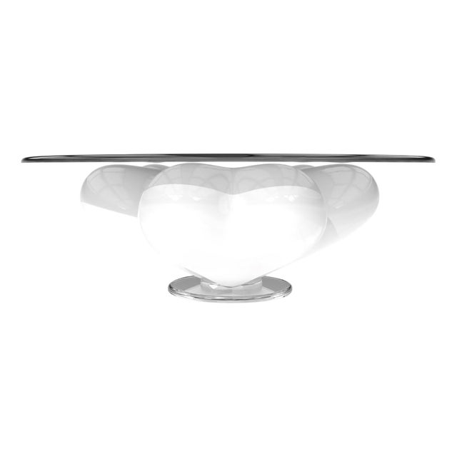 Evelia Arctic White Coffee Table from Eje-Design For Sale