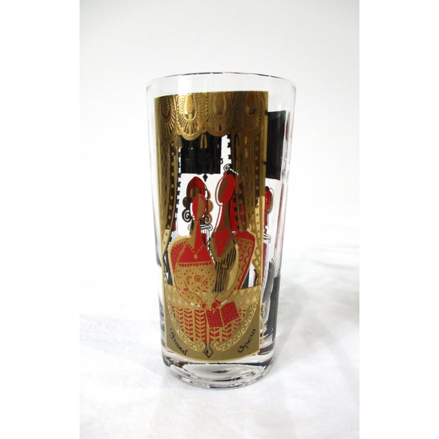 Mid-Century Modern Mid 20th Century Georges Briard Grand Opera Highball Glasses For Sale - Image 3 of 10