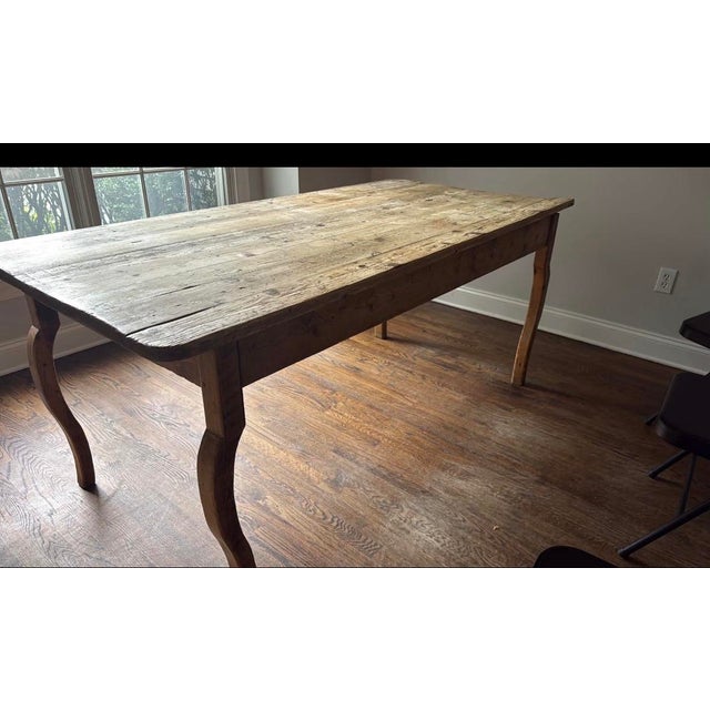 Wood French Antique Provincial Dining Table For Sale - Image 7 of 7