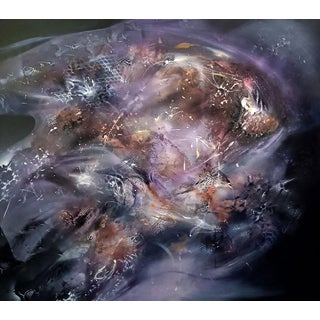 Ovidiu Kloska, the Memory of a Star Before It Was Born, Large Scale Mixed on Canvas For Sale