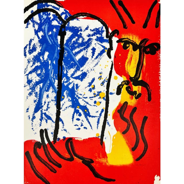 Marc Chagall, Moses I, 1960, Lithograph For Sale - Image 7 of 7