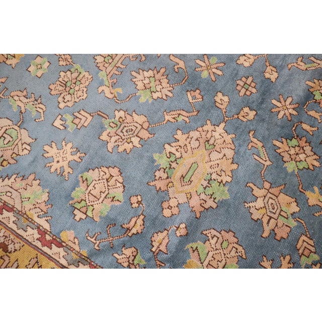 Textile Large Antique Turkish Oushak Rug - 11'2" x 16'1" For Sale - Image 7 of 10