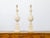 19th Century 19th Century Pine Twisted Finials on Tall Bases Mounted as Table Lamps - a Pair For Sale - Image 5 of 10