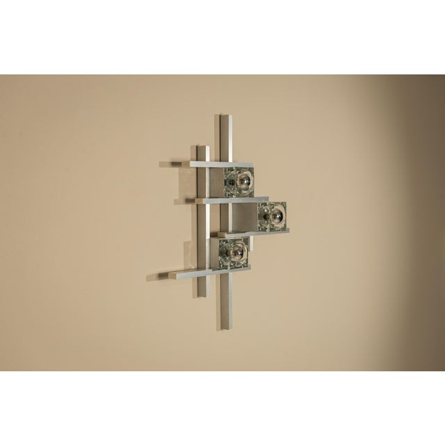 Wall Lamps in Aluminum by Gaetano Sciolari, Italy, 1970s, Set of 2 For Sale - Image 10 of 18