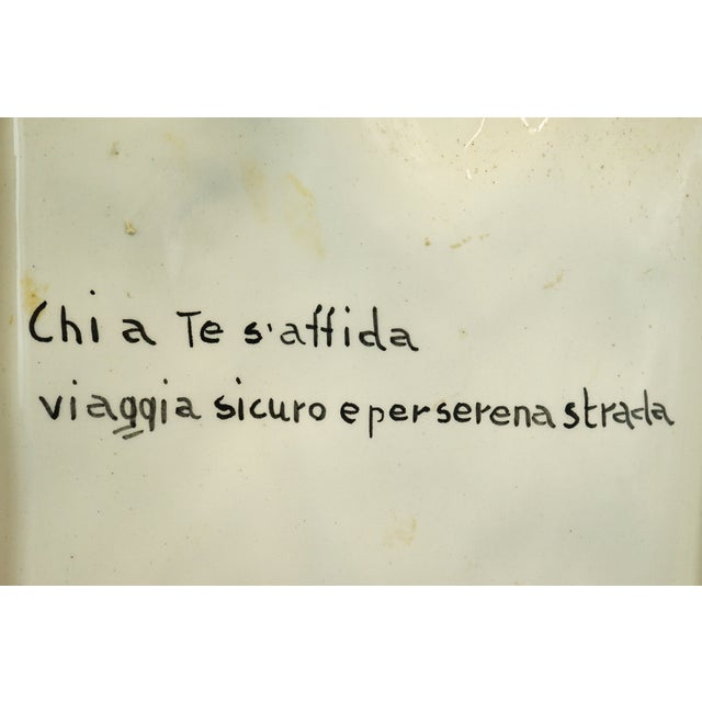 Bas-Relief Plaque Sculpture of Saint Christopher with Baby Jesus from Le Tre Aaa, Turin, Italy, 1920s For Sale - Image 9 of 18