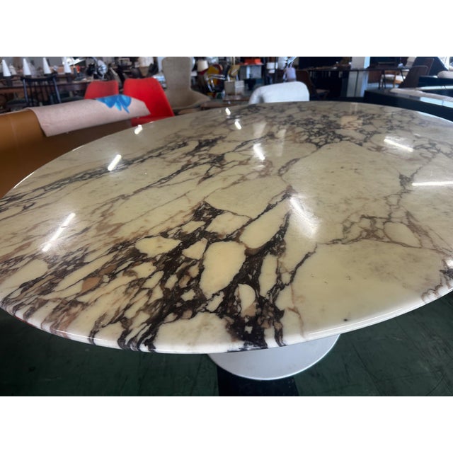 Stone Oval Tulip Dining Table by Eero Saarinen for Knoll Inc. / Knoll International, 1960 For Sale - Image 7 of 8