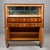 Italian Art Deco Cabinet With Glass Doors and Six Drawers For Sale - Image 4 of 12