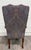 Vintage Queen Anne Style Gooseneck Arm Mahogany Library Chair For Sale - Image 12 of 13
