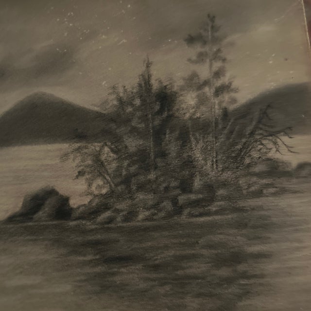 Rare Find 1884 “ No Chance for Life” by Arthur Burnett Frost Original Pencil & Charcoal Drawing For Sale - Image 4 of 9