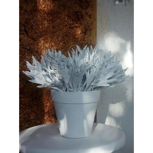 22" X 16" X 21" Cy Twombly Inspired Original One-of-a-Kind Still-Life Floral Sculpture For Sale - Image 4 of 7