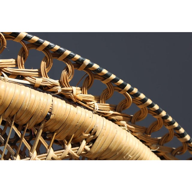 Large Italian Ornamental Peacock Chair, 1950 For Sale - Image 10 of 18