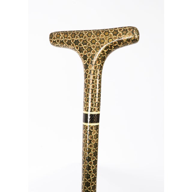 Wood Vintage Vizagapatam Style Islamic Walking Cane Stick For Sale - Image 7 of 10