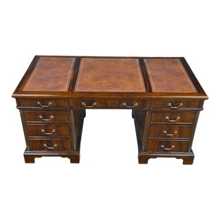 Traditional Mahogany Executive Desk For Sale
