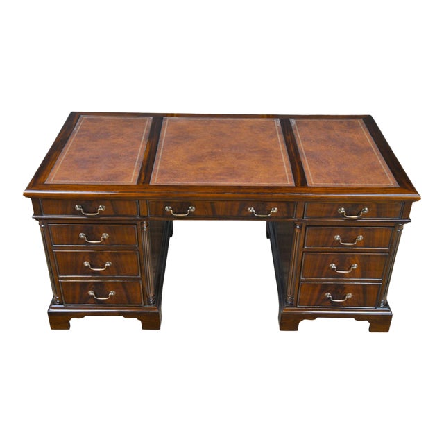 Traditional Mahogany Executive Desk Chairish