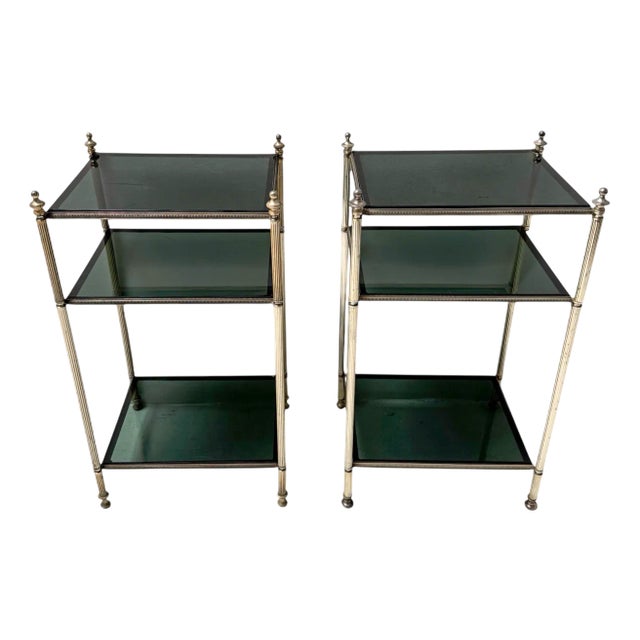 Hollywood Regency Side Tables by Maison Jansen, 1940s, Set of 2 For Sale