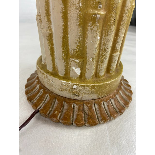 Faux Bamboo Bundle Lamp For Sale - Image 12 of 13