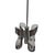 Vintage Italian style midcentury chrome chandelier 'MR15346' Unique cylinder shaped chrome four bulb fixture with...